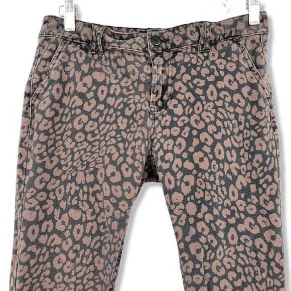 Sanctuary Women's‎ Leopard Print Mid Rise Chino Style Skinny Jeans Size 27 - Picture 3 of 11